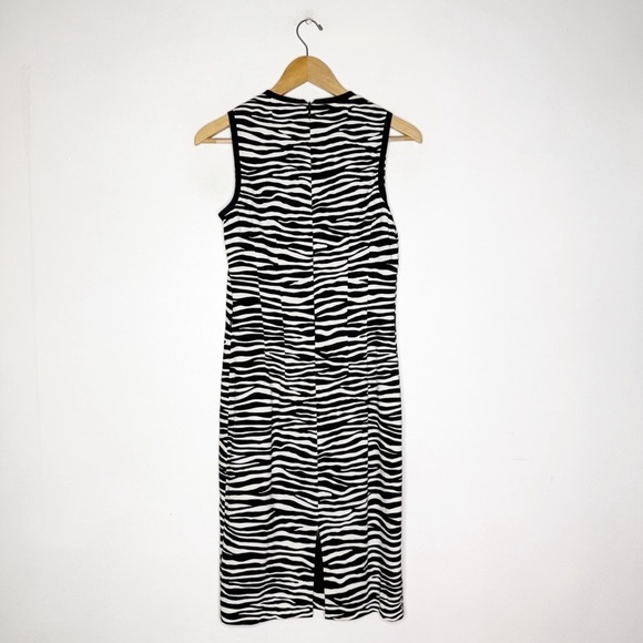 MICHAEL KORS COLLECTION Zebra Print Sheath Dress Size 8 - Picture 7 of 9